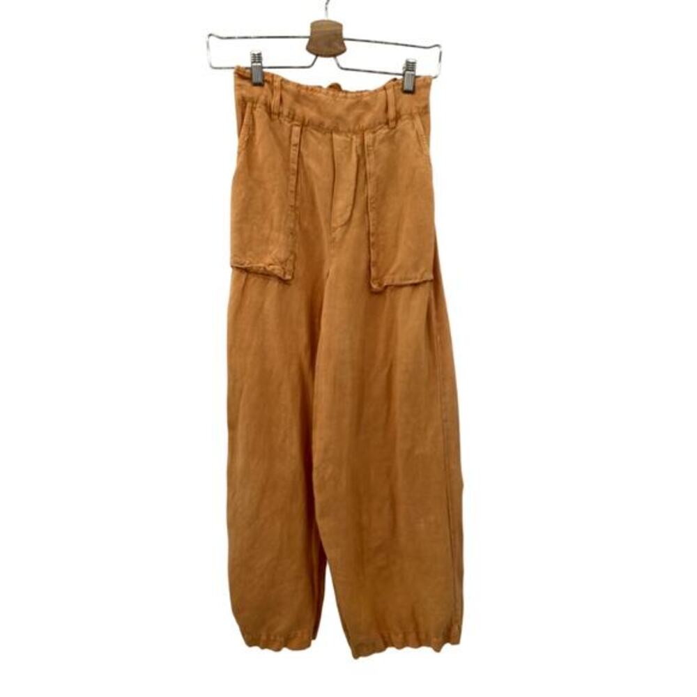 Young Fabulous & Broke Orange lInen‎ Cargo pants